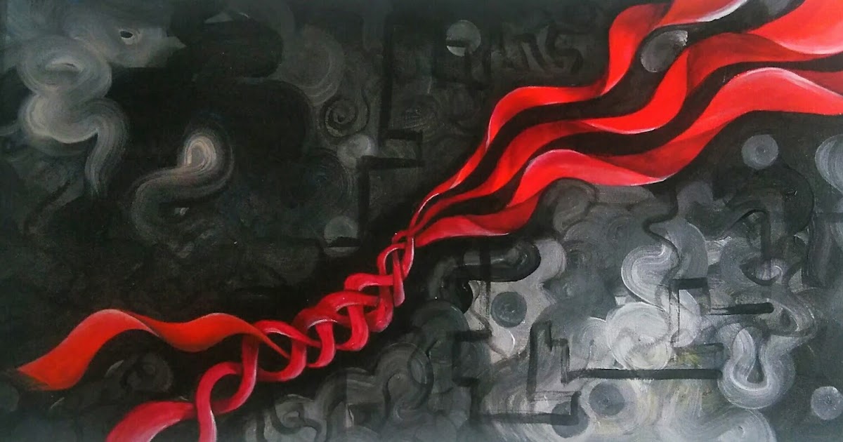 Strings of life, original painting for sale by the artist.