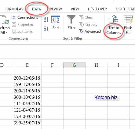 Tách dữ liệu nhanh chóng trong Excel với tính năng Text to Columns
