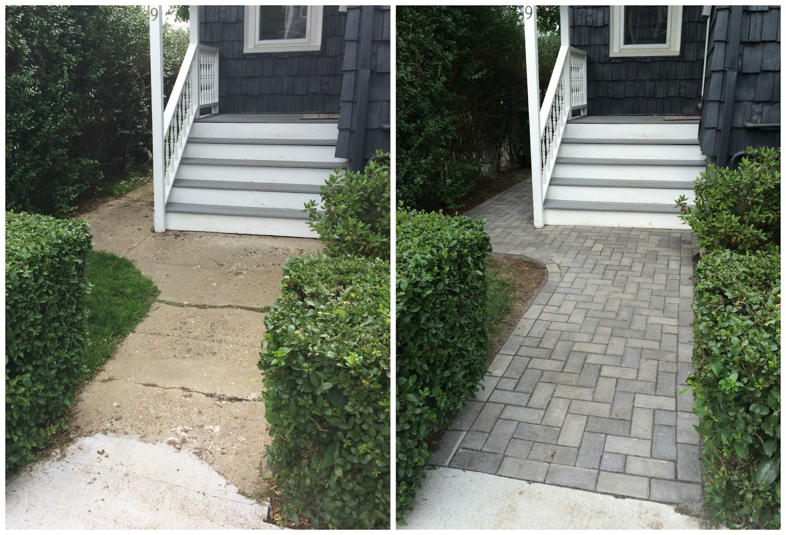 A New Nill Before and After Walkway and Driveway