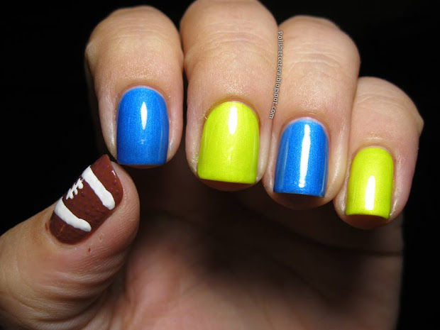 college football nail art - polish