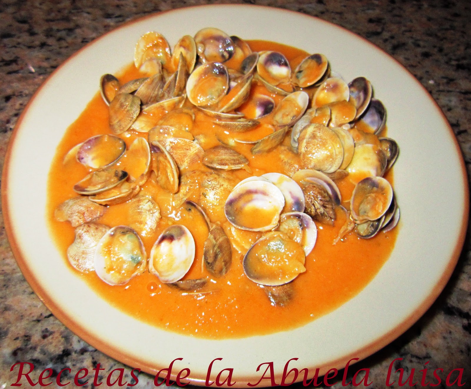 ALMEJAS A LA MARINERA : Recetas de la Abuela Luisa