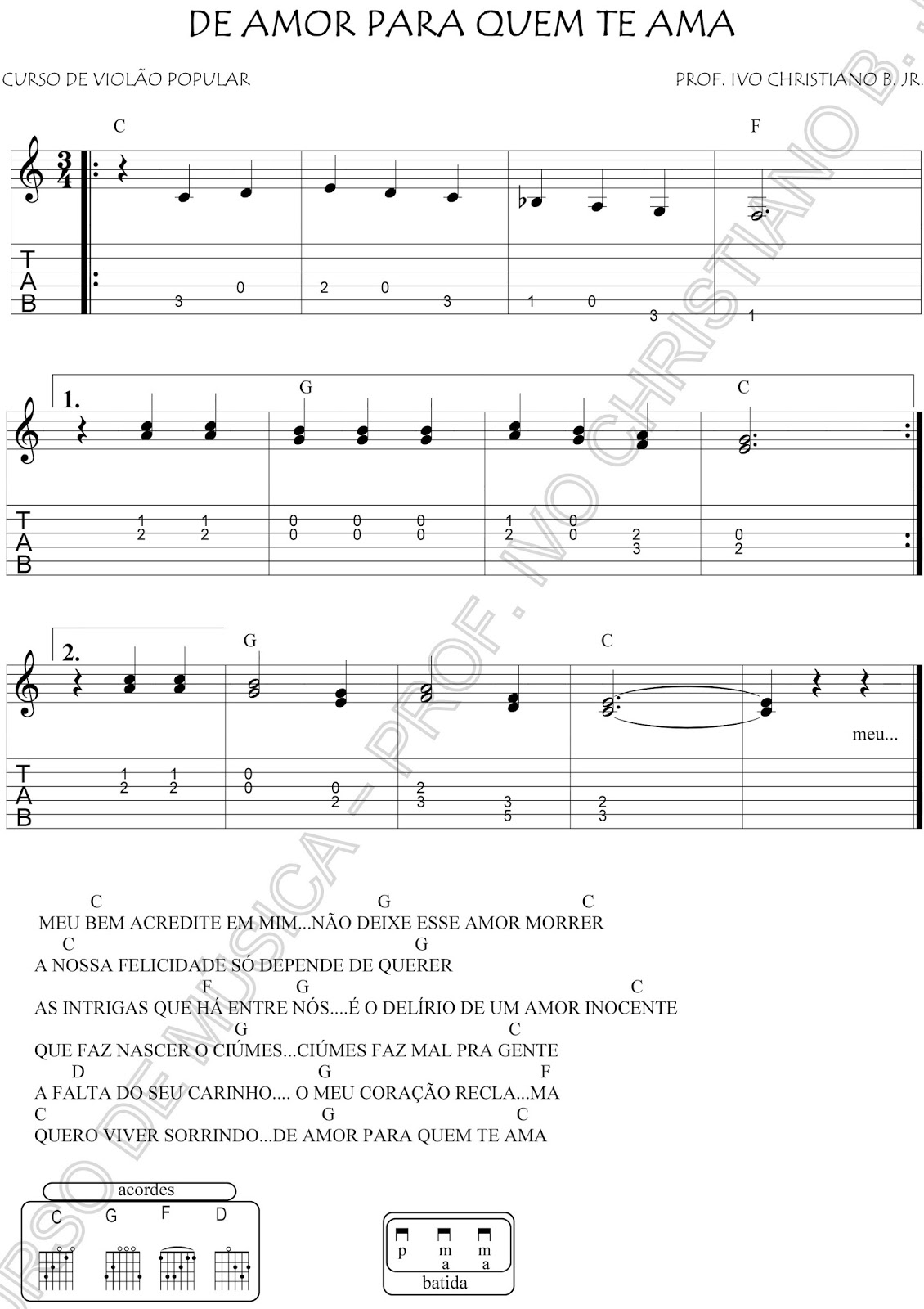 Ivo Aulas de música, Fotos, Partituras