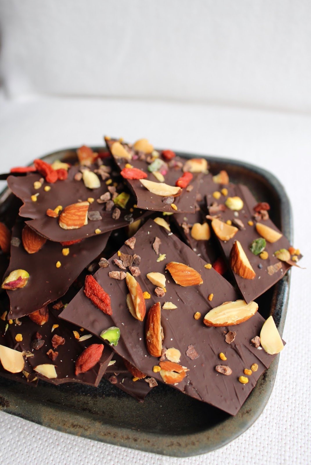 Homemade chocolate bark
