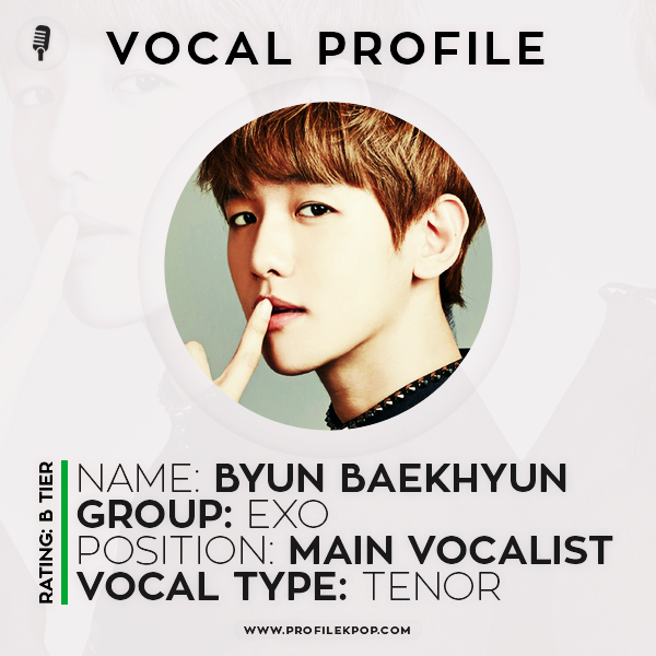 Baekhyun (EXO): Vocal Profile - Profile Kpop – Vocal and rap skills