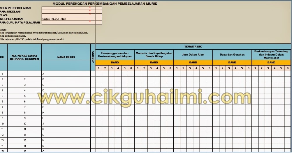 Modul Perekodan Perkembangan Pembelajaran Murid [DOWNLOAD]