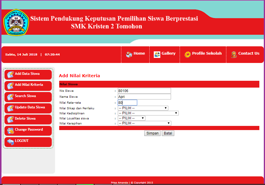 sistem informasi data siswa berbasis java