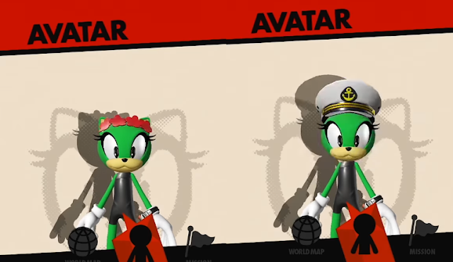 Flowers and Captain's Hat Sonic Forces custom hero headgear avatar dress-up pink flowers captain's sailor's hat ideas