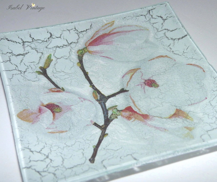 Decoupage en bandejas de cristal HANDBOX