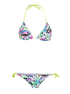 Costum de baie multicolor Relleciga cu model abstract Costum de baie multicolor Relleciga cu model abstract