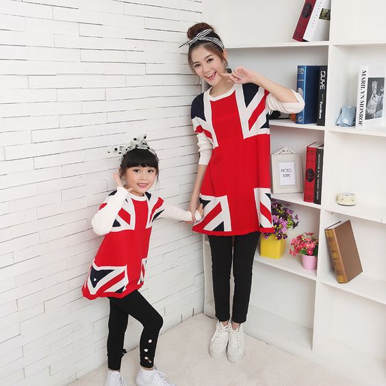 20 Baju Dress Korea Style untuk Ibu dan Anak Perempuan 