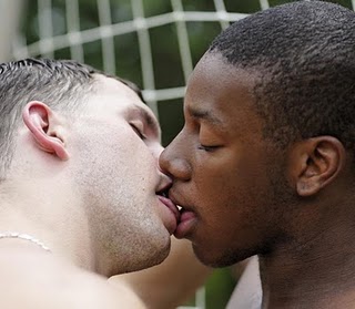 Interracial Gay Kiss 53