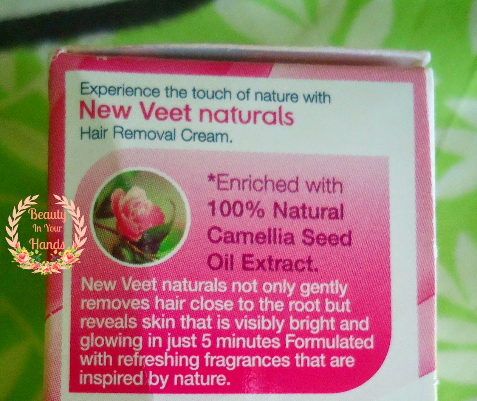 Beauty In Your Hands Veet Naturals Hair Removal Cream with Camellia