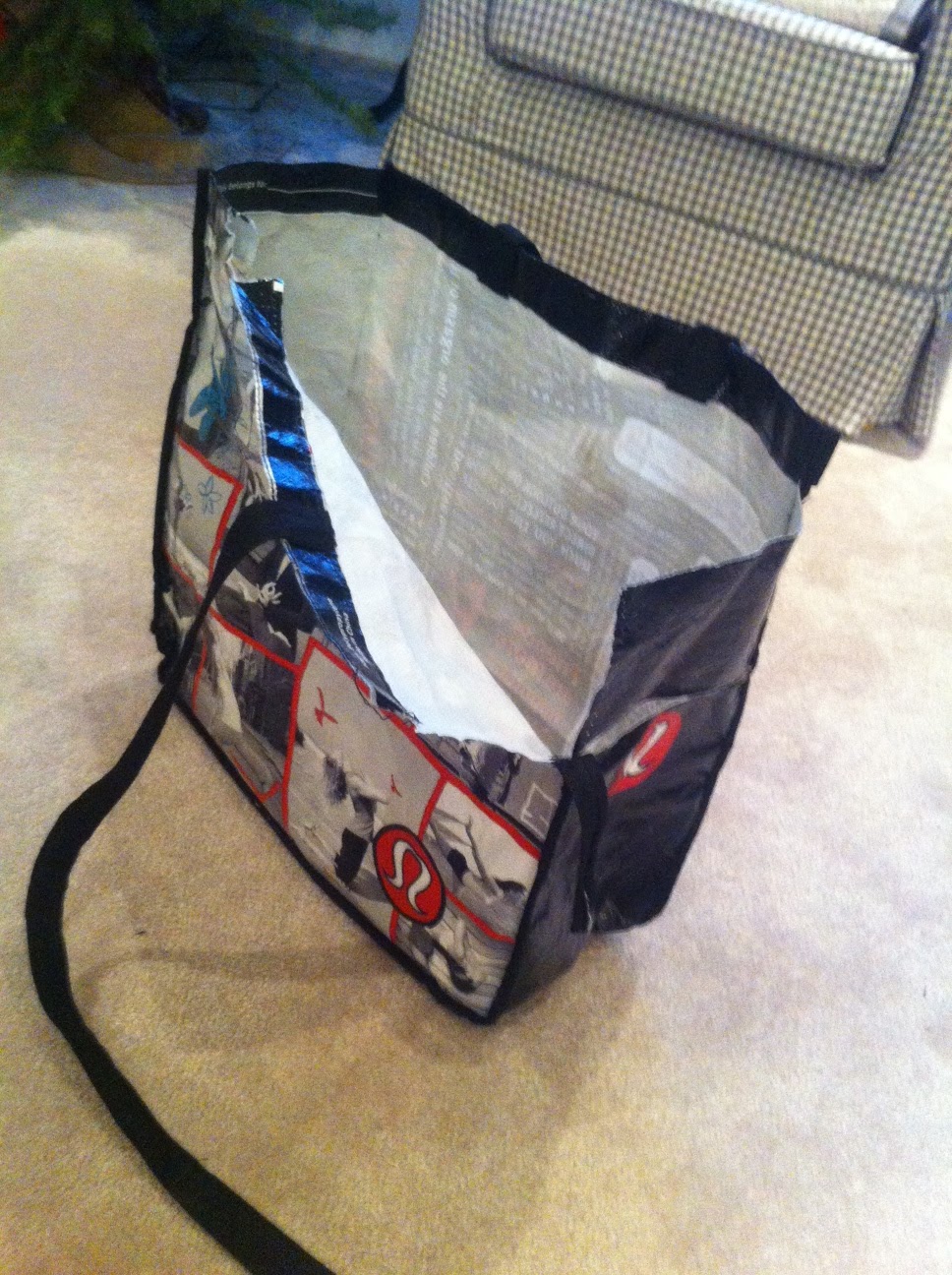 lululemon yoga mat bag used furniture