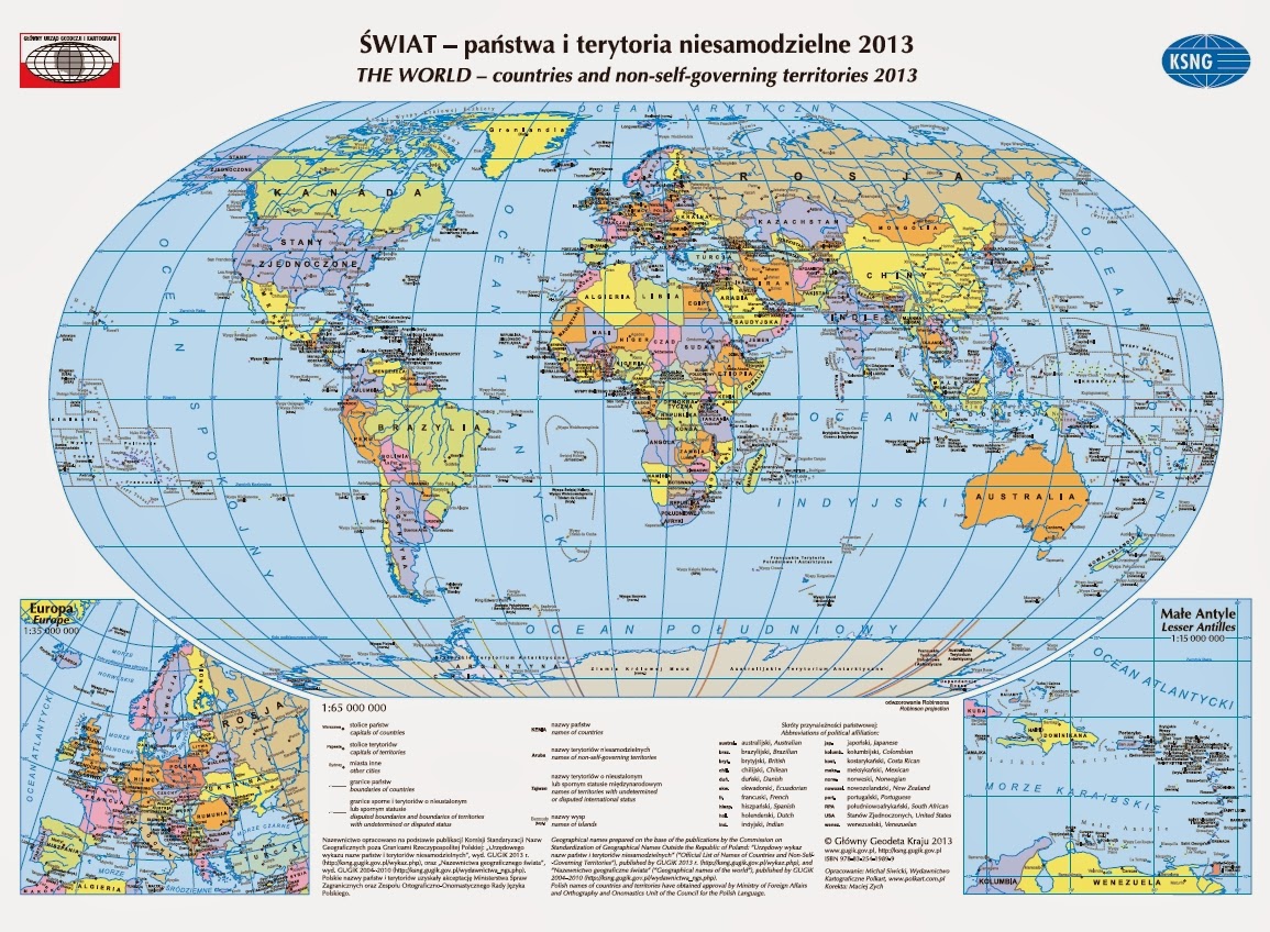 Szerokość Geograficzną Odczytujemy Na Mapie Lub Na Globusie Dzięki Pobierz mapę w większej rozdzielczości