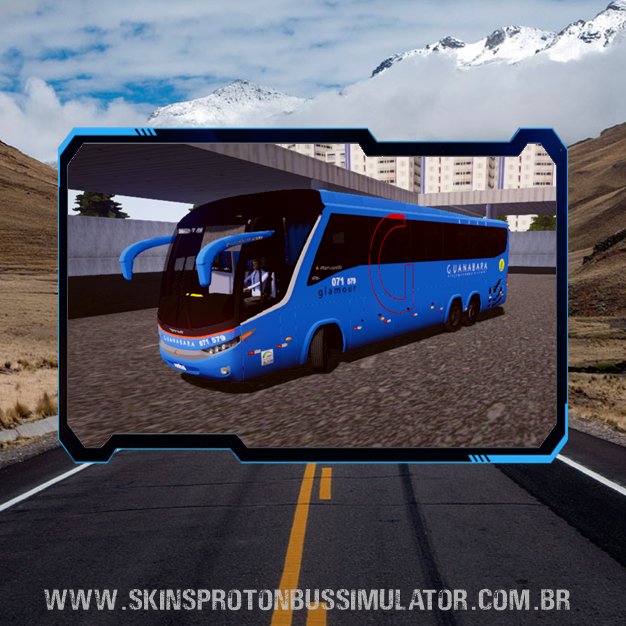 G7 1200 B12R Expresso Guanabara Skin Proton Bus Simulator Road - G7 1200 Volvo B12R Expresso Guanabara