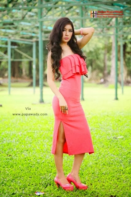 Myanmar Model Mo Mo Ko - Beauty of Pinky Girl
