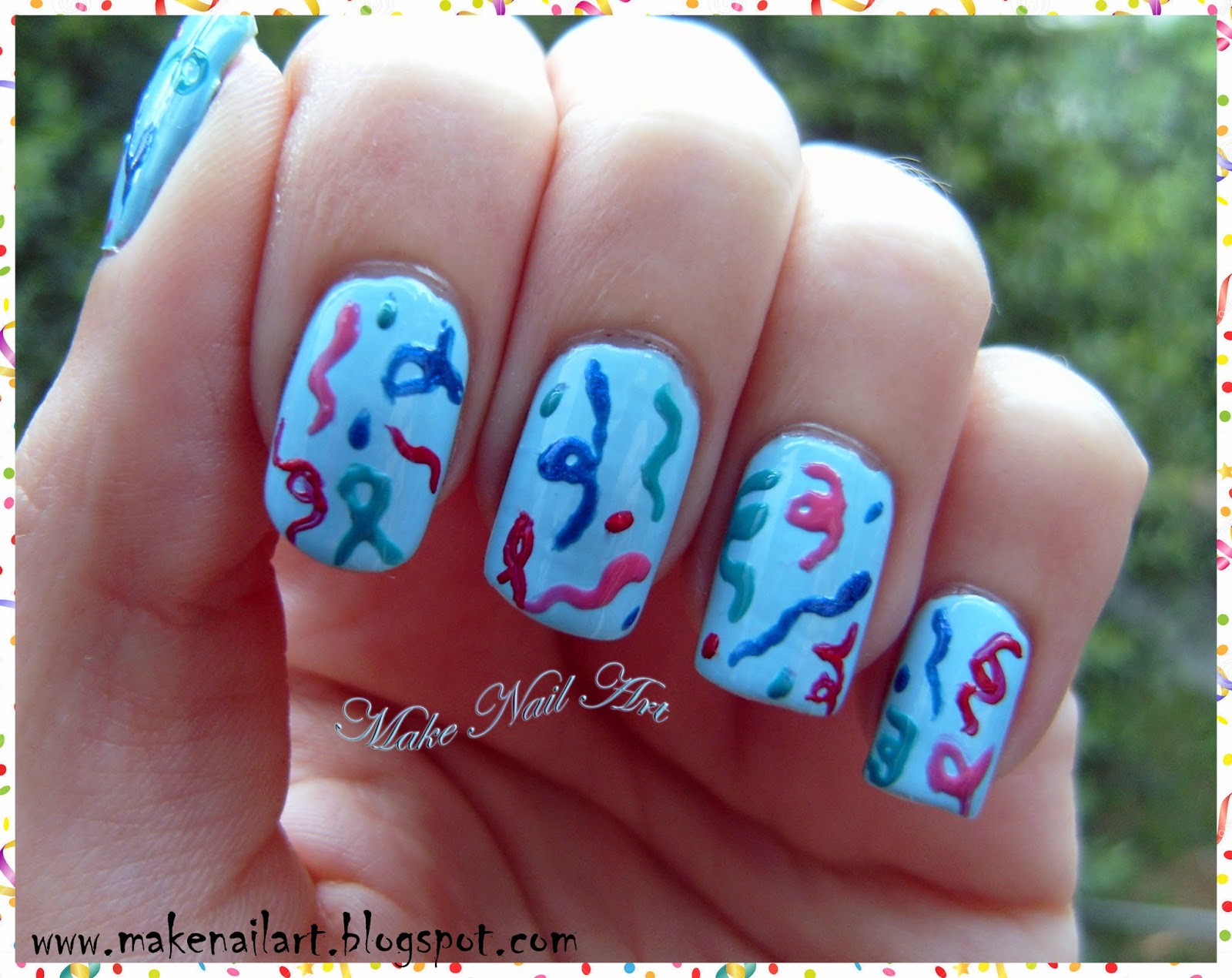 7. Confetti nail art for birthdays - wide 5