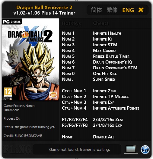 dbz xenoverse 2 trainer dbz xenoverse 2 trainer