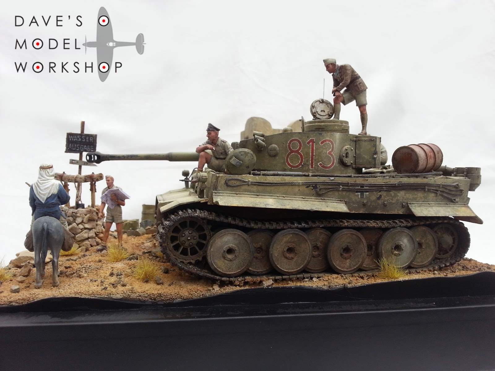 Dave's Model Tunisian Tiger diorama photographs