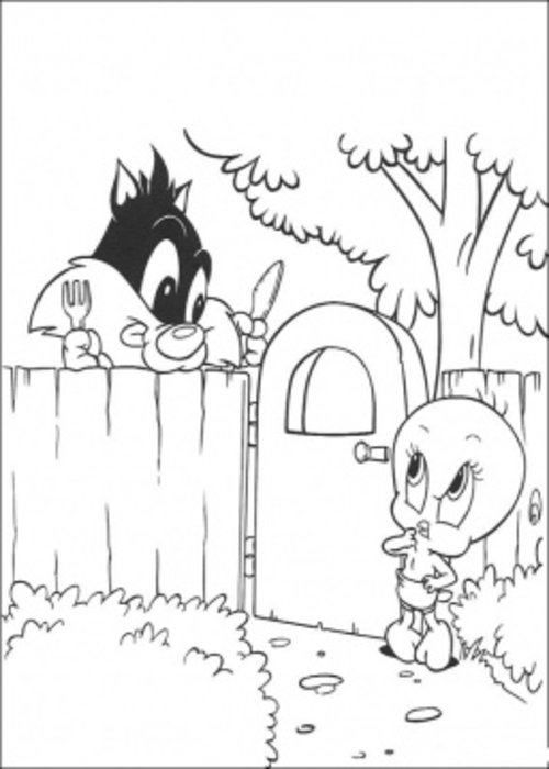 taz and tweety bird coloring pages - photo #13