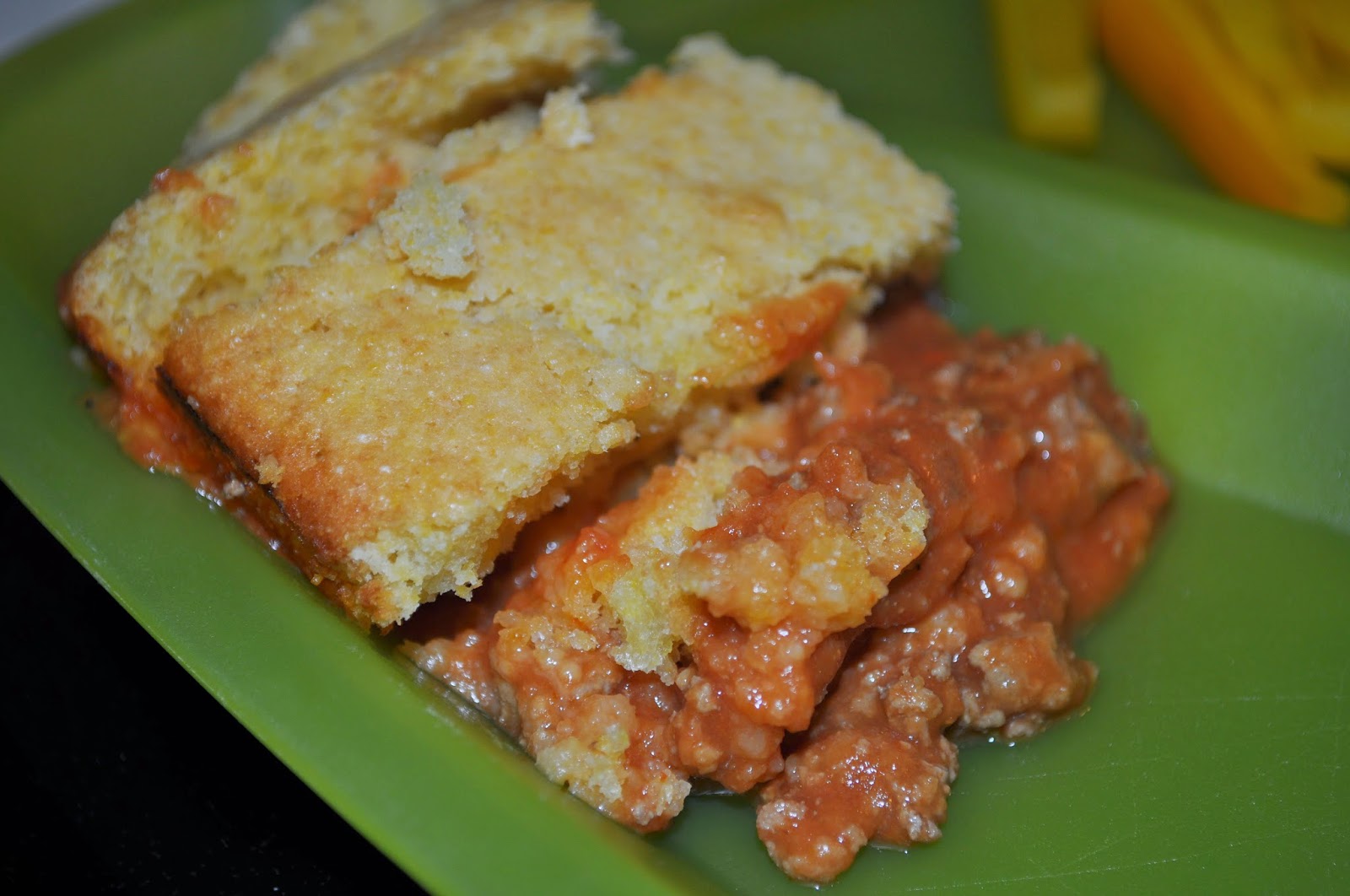 Life in my Kitchen...and beyond 1,235 Cornbread Topped Sloppy Joe