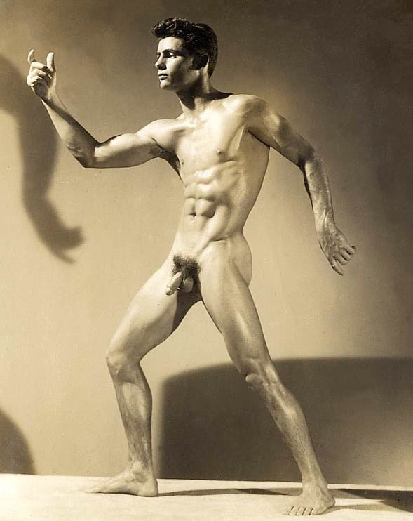 Vintage spartan of hollywood male nude double weight.