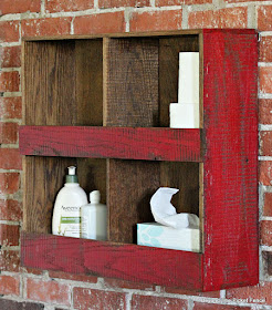 Barnwood Cubby Wall Shelf Barnwood Cubby Wall Shelf
