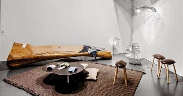 Purist design furniture made of wood