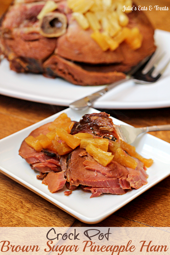 Crock Pot Brown Sugar Pineapple Ham from www.julieseatsandtreats.com