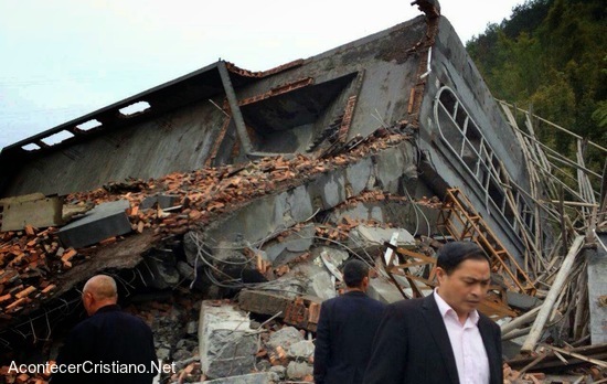Iglesia cristiana destruida en China