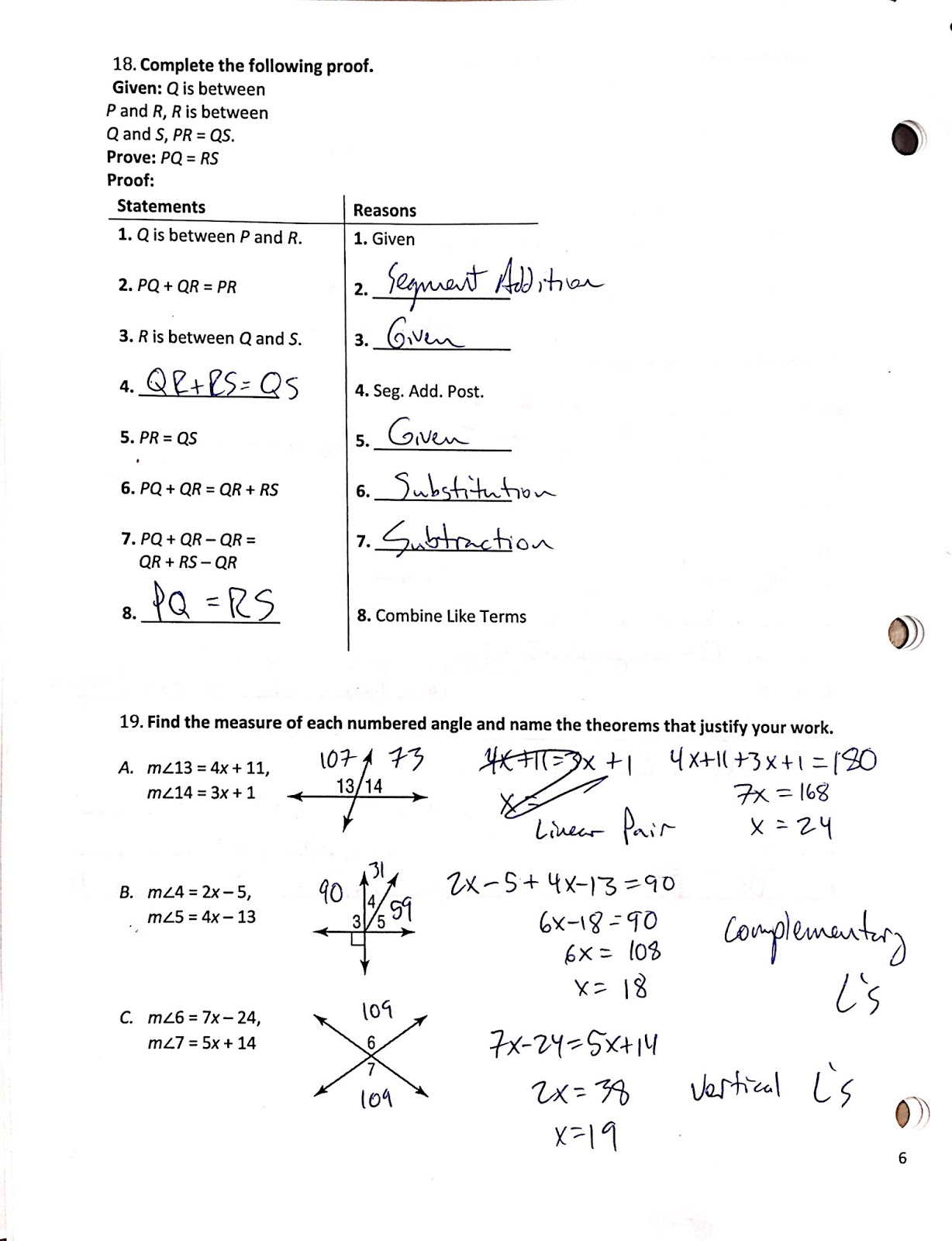 personal math trainer evaluate homework and practice answers geometry