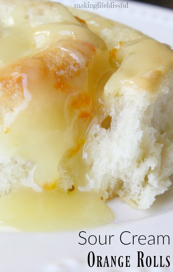 Sour Cream Orange Rolls Making Life Blissful