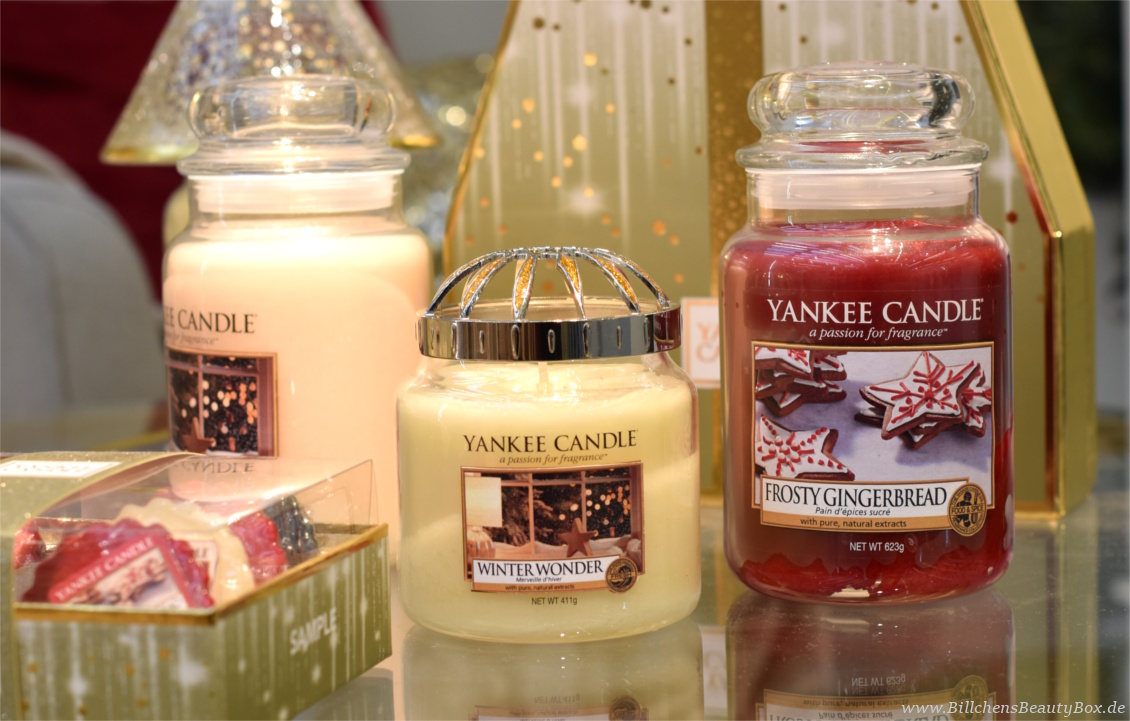 Yankee Candle - Alle Kollektionen und Duftbeschreibungen für 2018 - Winter- Weihnachtskollektion Holiday Sparkle - Winter Wonder und Frosty Gingerbread