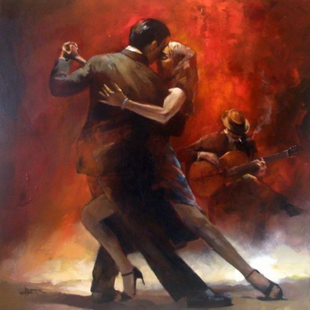 EL ARTE Y ACTIVIDAD CULTURAL: Tango, Cuadros de Parejas Danzando, Oleos de  Willem Haenraets