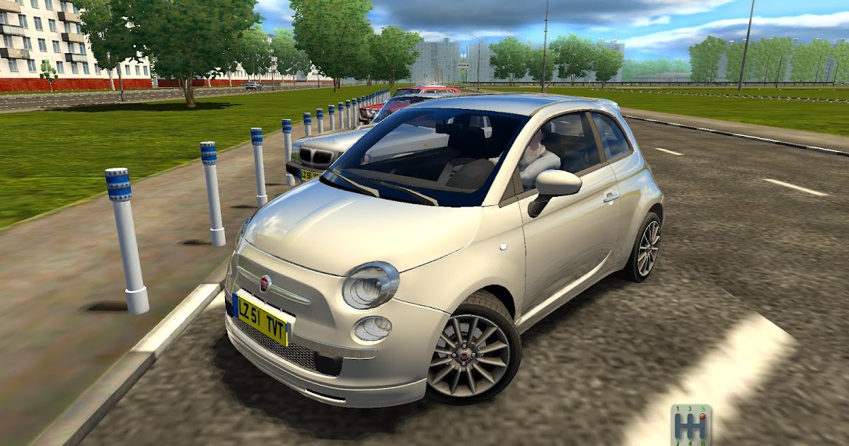 Fiat 500 City car Driving