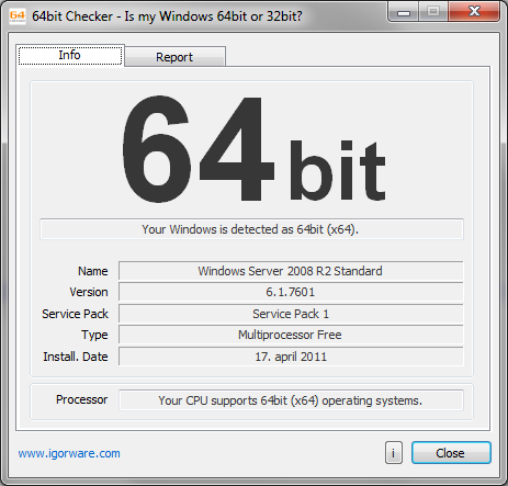 برنامج  64bit Checker لمعرفة أمكانية تشغيل  نسخ 64 بت 