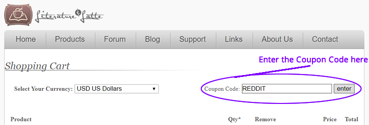 How to use coupon codes See how to use scrivener discount code