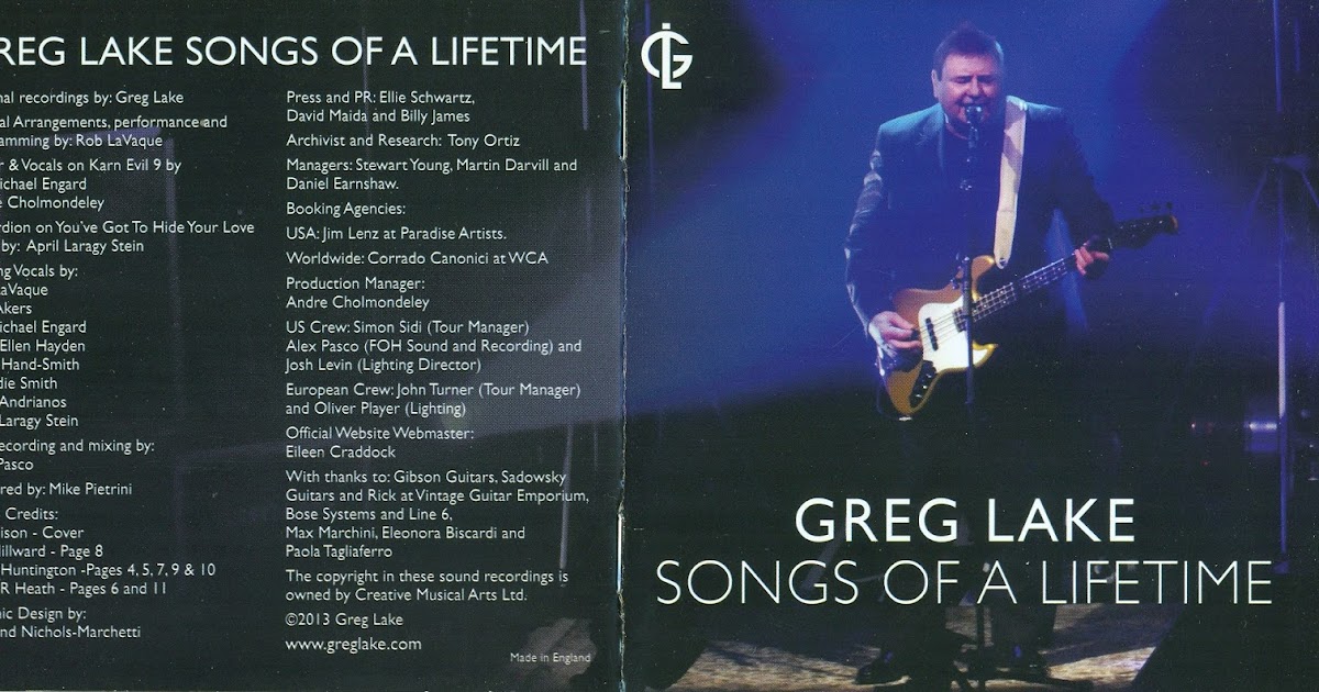 The Witchwood Records Greg Lake Songs Of A Lifetime