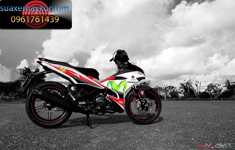 Exciter 150 độ hầm hố với option đồ chơi PKL của biker Quảng Ninh
