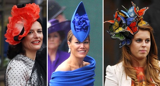 Royal wedding hats