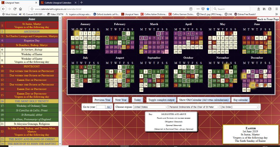 Byzantine Catholic Calendar 2022 New Liturgical Movement: A New Liturgical Calendar Website