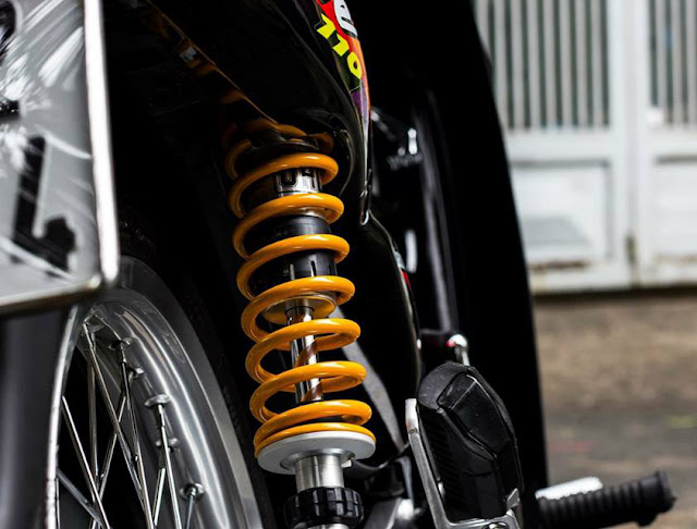 Sơn xe Honda Wave thái màu đen zin cực đẹp