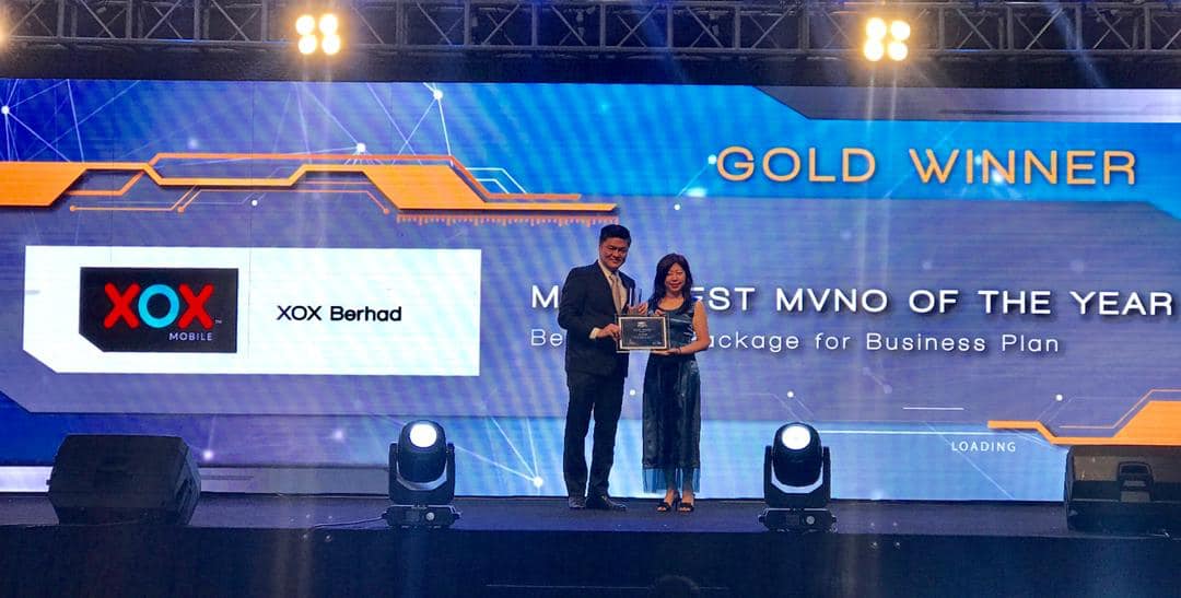 XOX Berhad Best MVNO of the Year 2018