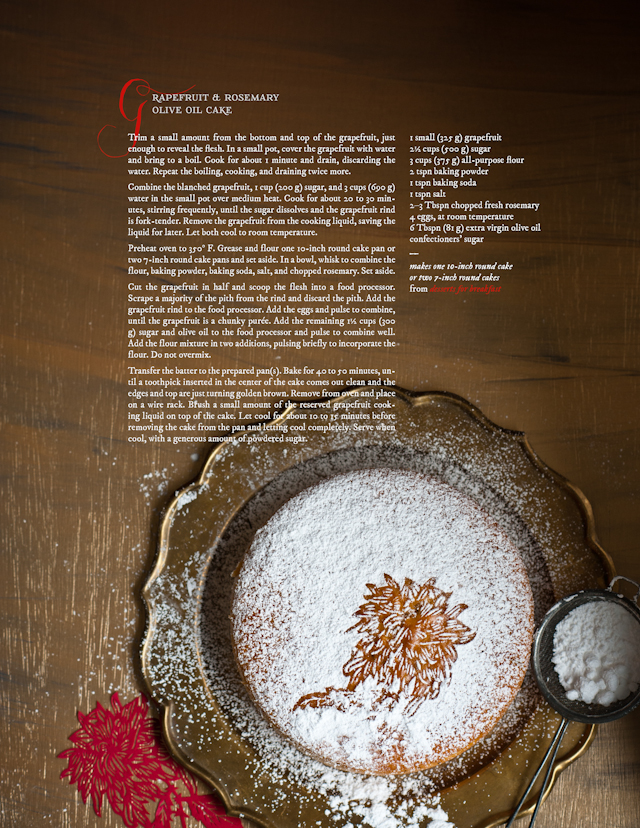Desserts for Breakfast Grapefruit Rosemary Olive Oil Cake