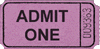 [Image of an 'Admit One' ticket]