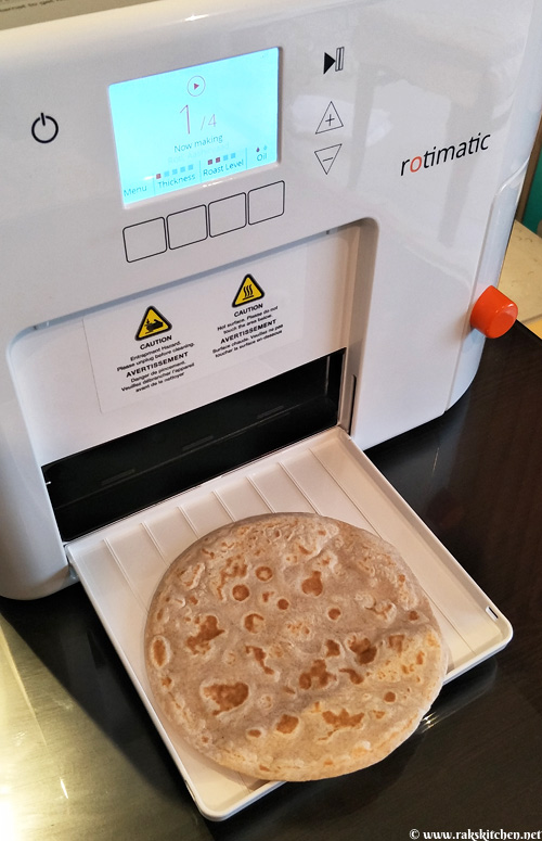 my first Rotimatic roti my first Rotimatic roti
