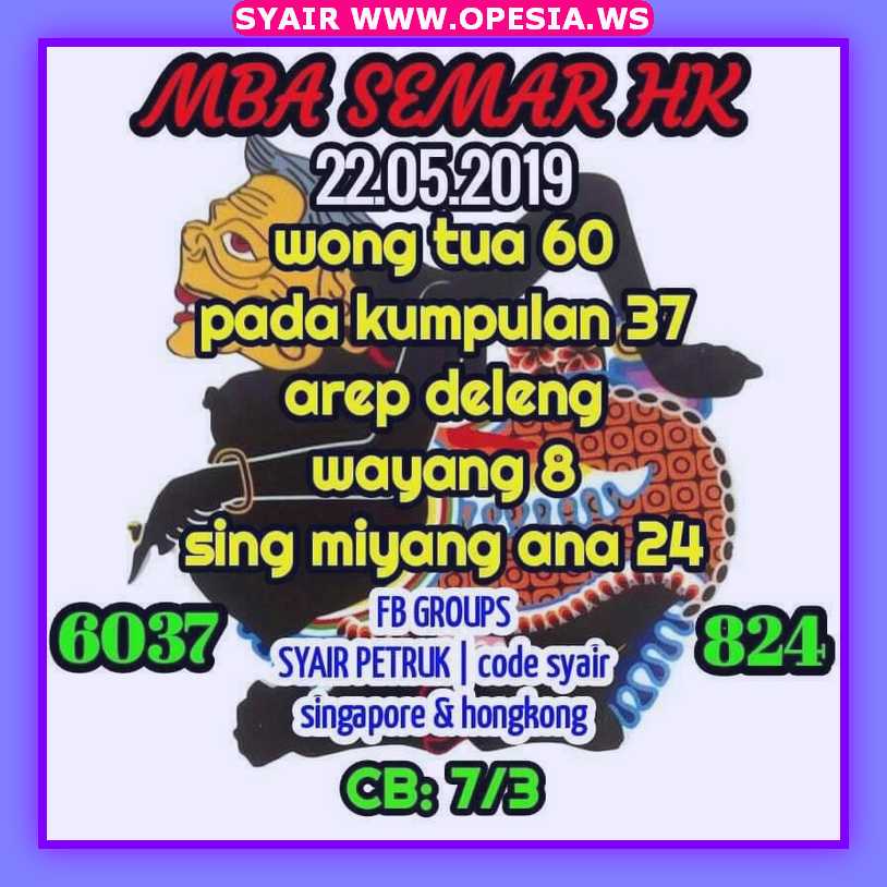Kode Syair Hk 22 Mei 2019 Okekode
