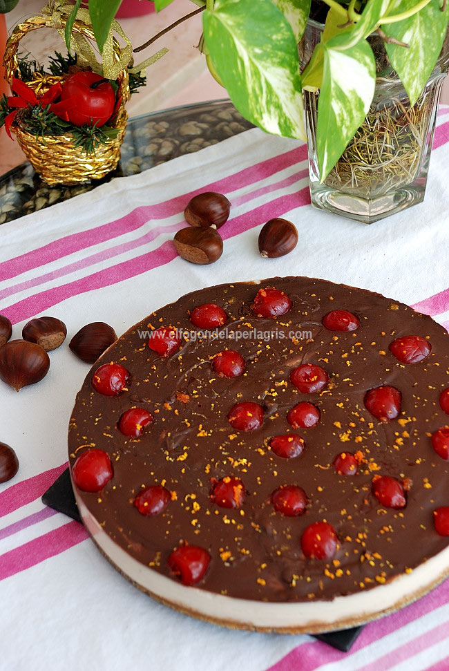 Receta tarta castañas y chocolate Receta tarta castañas y chocolate
