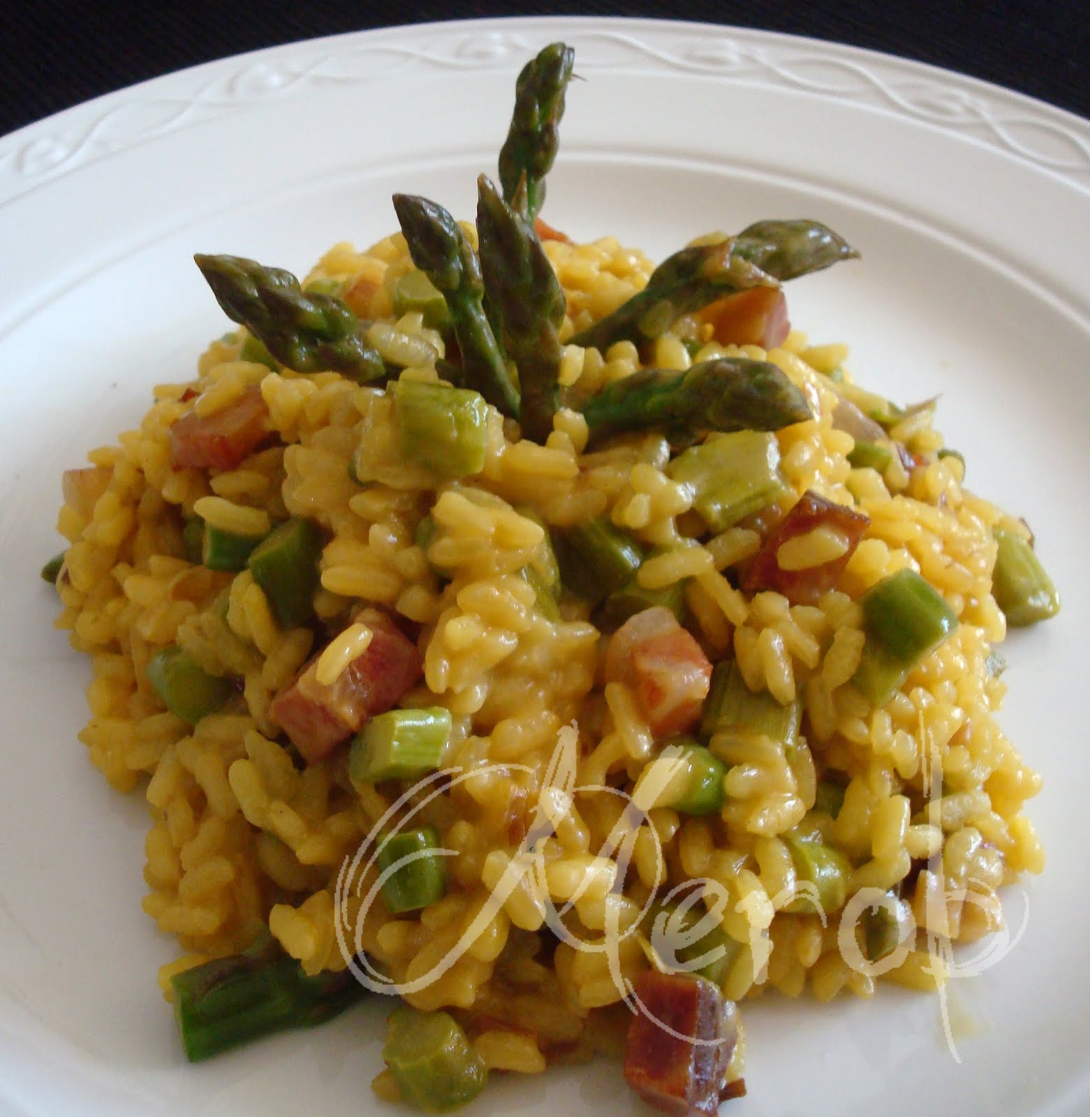 la cucina di Merob Risotto speck e asparagi