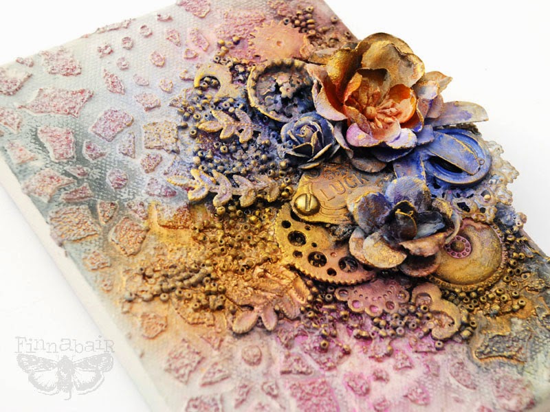 Finnabair Art Recipe Wednesday Textures and Pastels mini collage